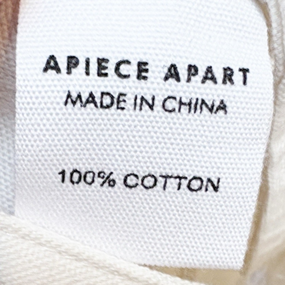 Apiece Apart Off-White Wide Leg High-Rise Pants - Picture 7 of 8